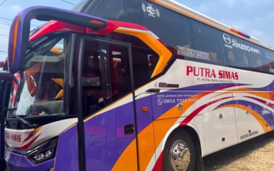 Bus Hino RM 280 ABS Euro 4 Dipakai oleh PO Putra Simas Bengkulu